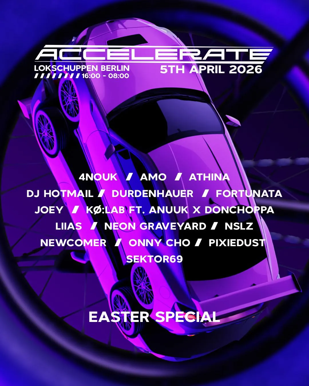 Accelerate W. Kø:Lab Feat. Anuuk & Donchoppa, Neon Graveyard, Durdenhauer, Nslz