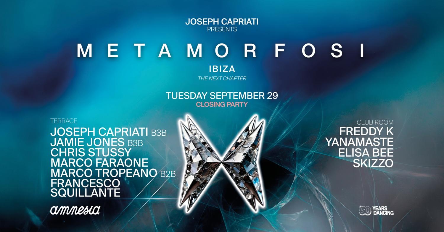 Joseph Capriati Presents Metamorfosi Closing Party