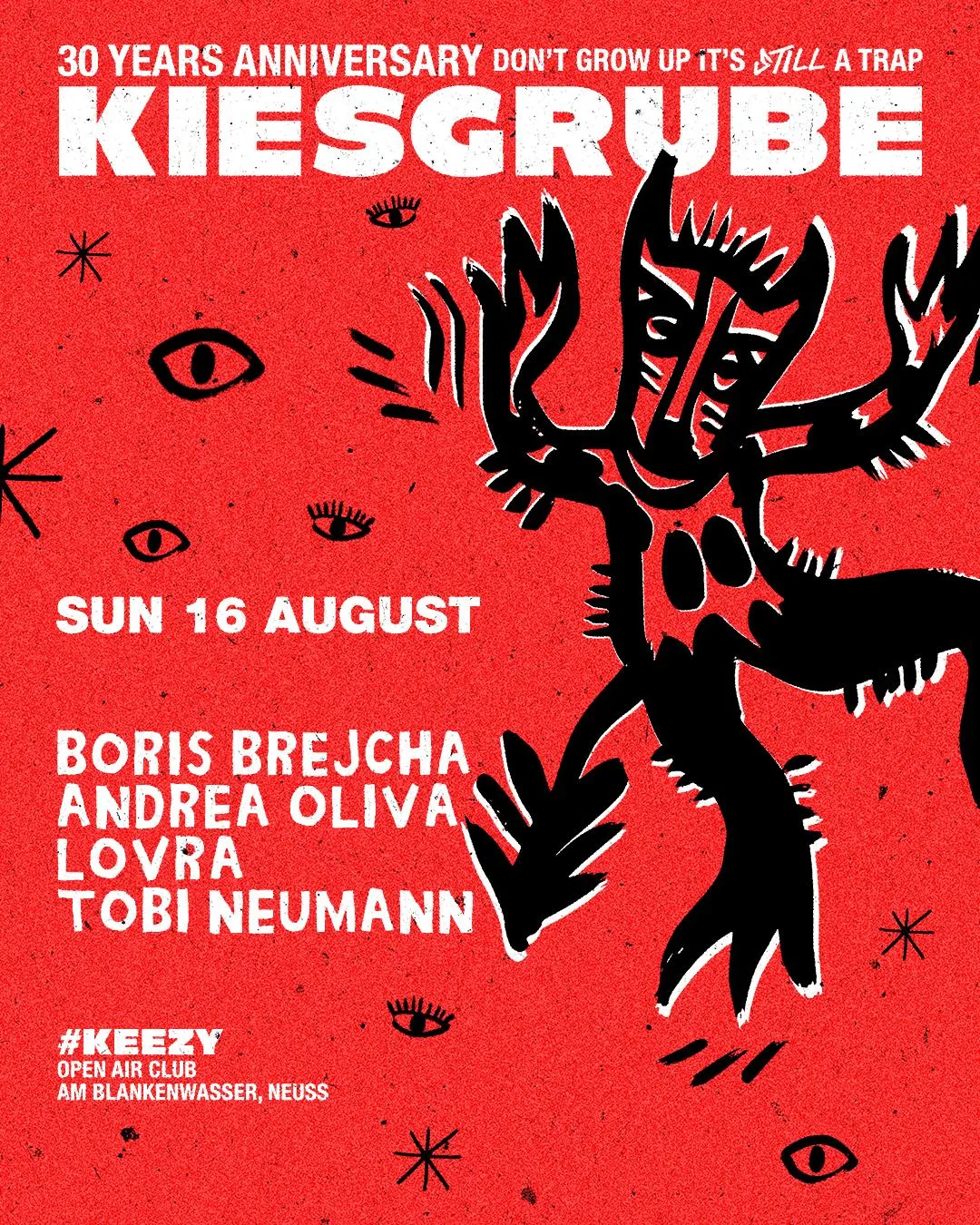 Kiesgrube presents Boris Brejcha, Andrea Oliva, LOVRA, Tobi Neumann