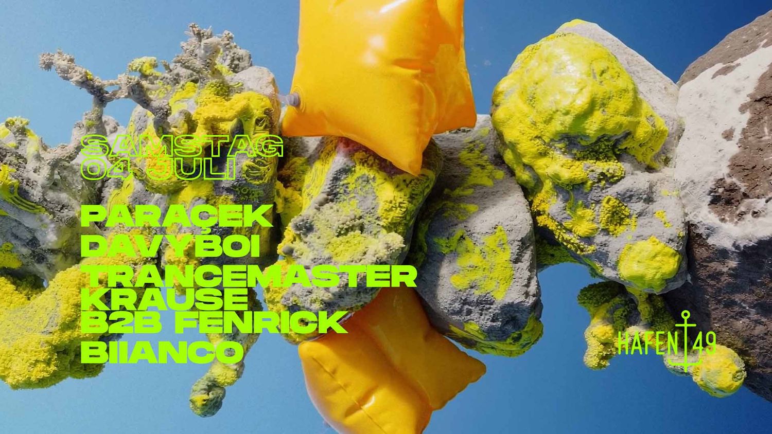 Hafen 49: Paraçek, davyboi, Trancemaster Krause b2b Fenrick, BIIANCO