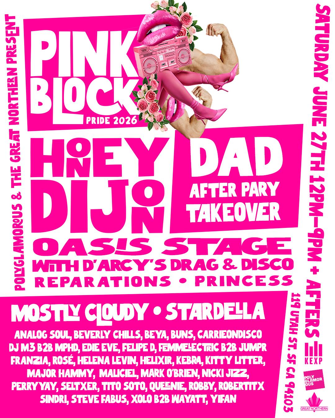 Pink Block Pride 2026 W/ Honey Dijon & Analog Soul 