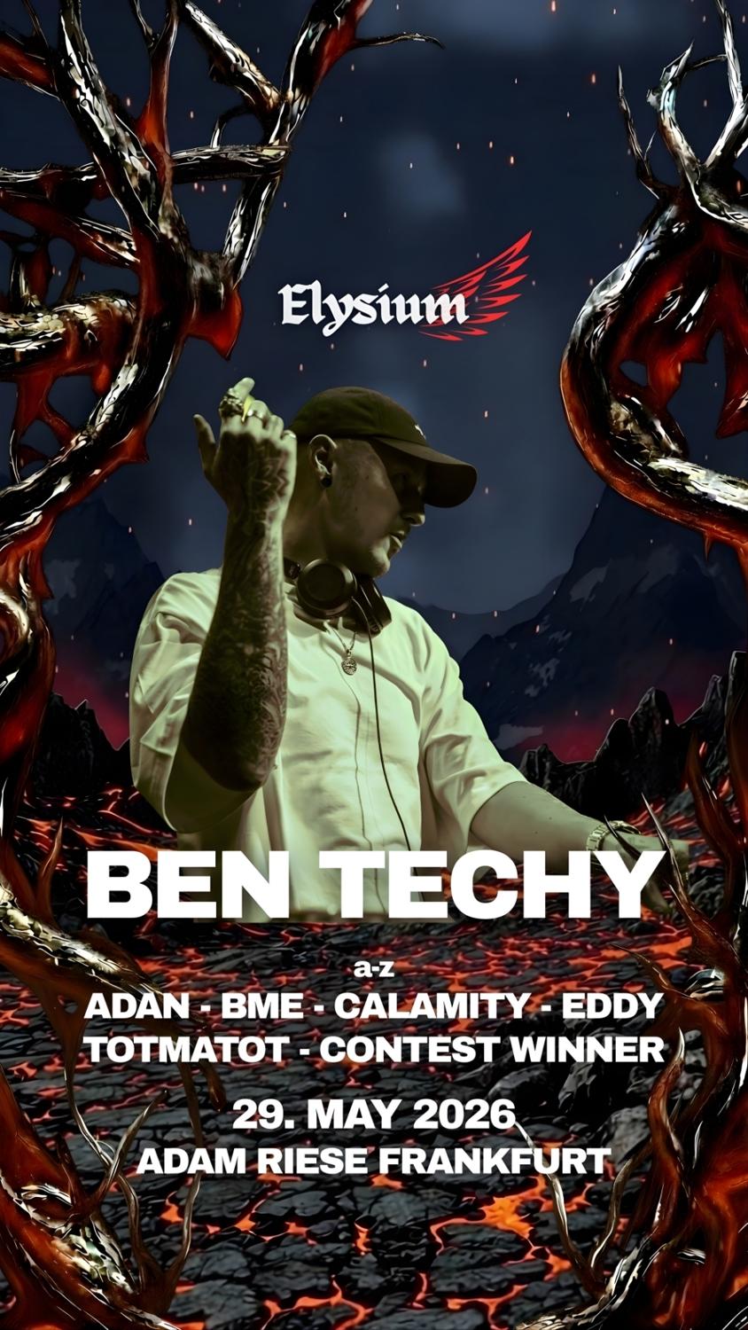 Elysium X Adam Riese Frankfurt 29.5.2026 With Ben Techy