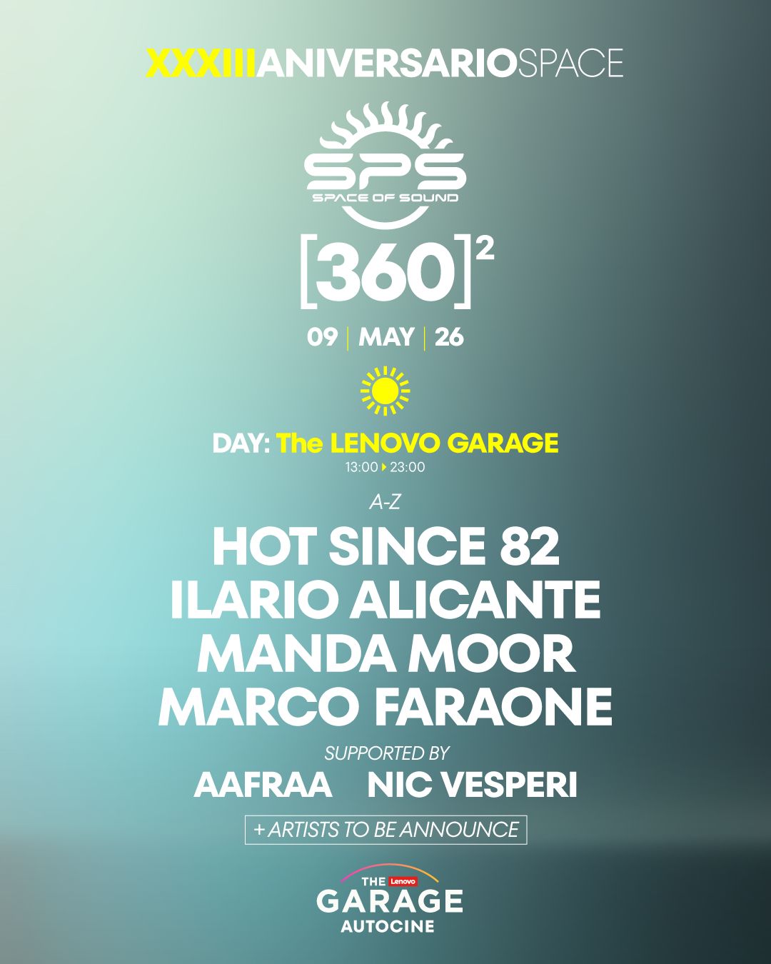 [LAS TICKETS] 33 ANIVERSARIO Space with Hot Since 82, Ilario Alicante, Marco Faraone