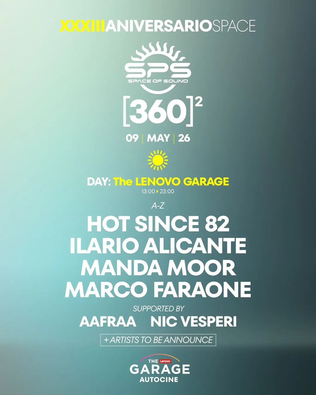 [LAS TICKETS] 33 ANIVERSARIO Space with Hot Since 82, Ilario Alicante, Marco Faraone