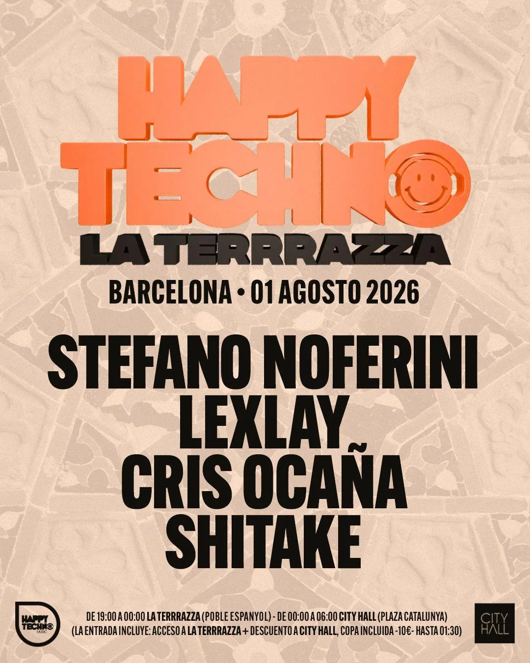 [SOLDOUT] Happy Techno at La Terrrazza Barcelona - Open Air / Daytime