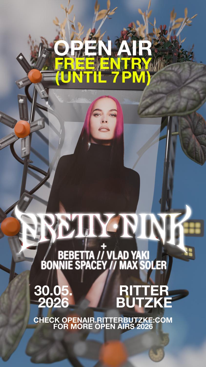 Pretty Pink (Open Air) - Free Entry Until 7Pm