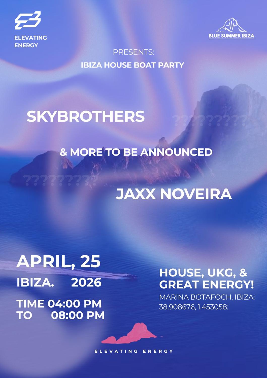 Elevating Energy Ibiza House Boat Party