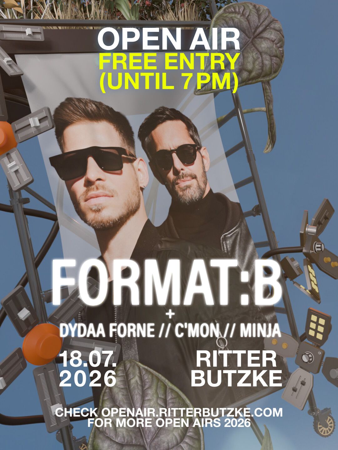 Format:B (Open Air) - free entry until 7pm
