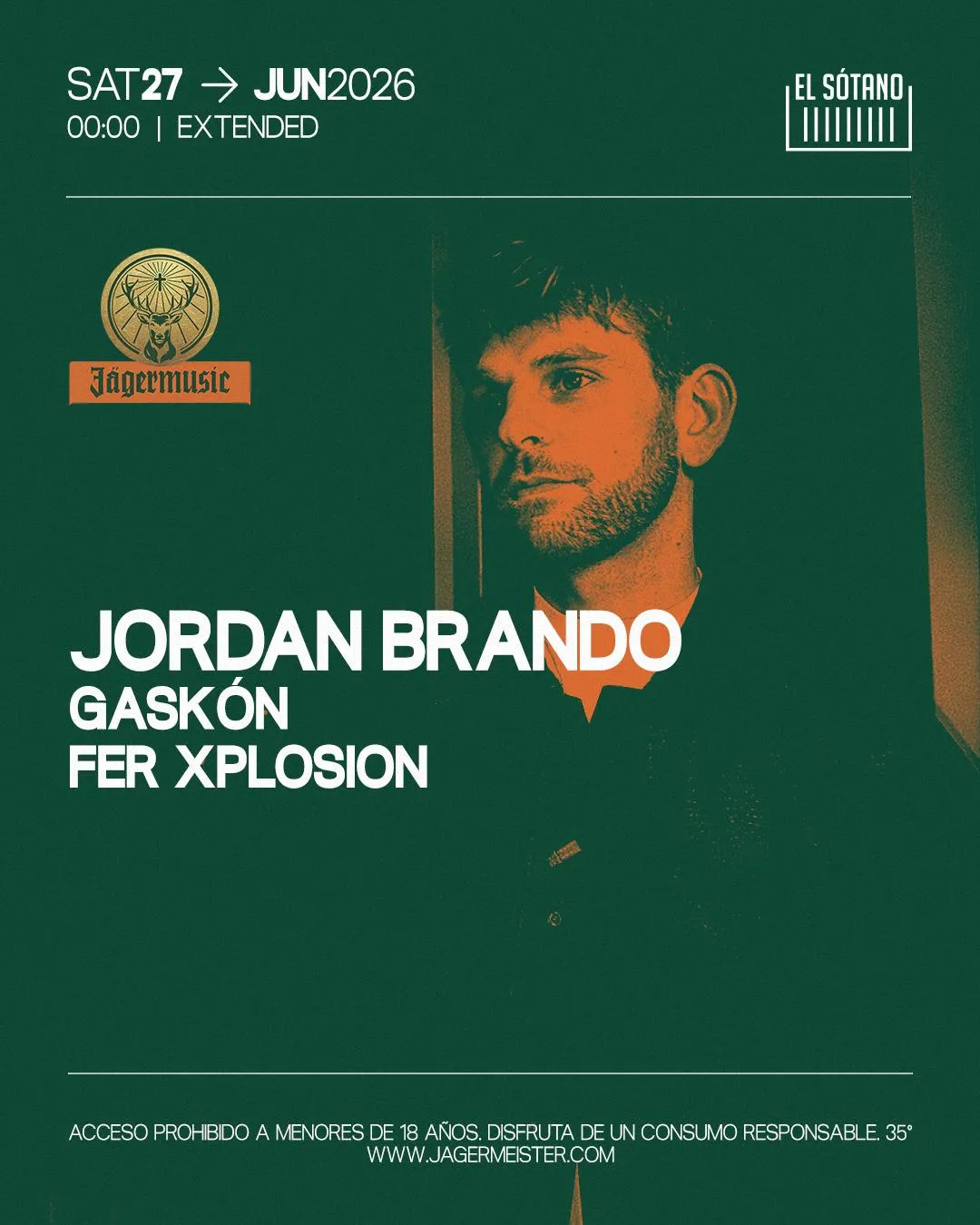 Jägermusic Presenta: Jordan Brando, Gaskón, Fer Xplosion