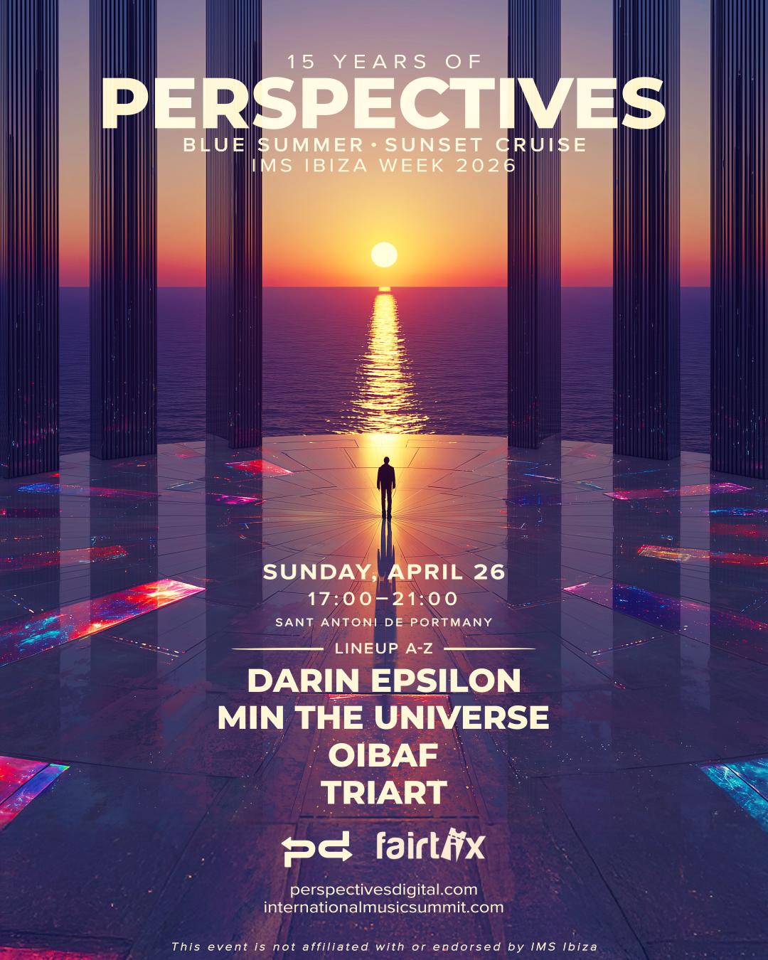 15 Years Of Perspectives - Ims Ibiza Week 2026 - Sunset Cruise
