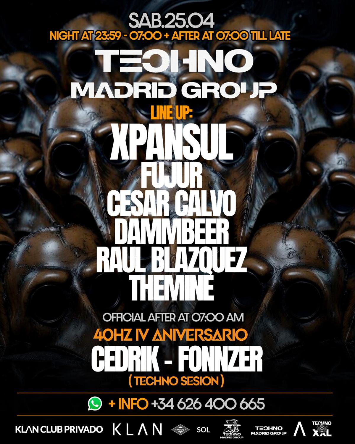 Techno Madrid Group Special Extended Hours