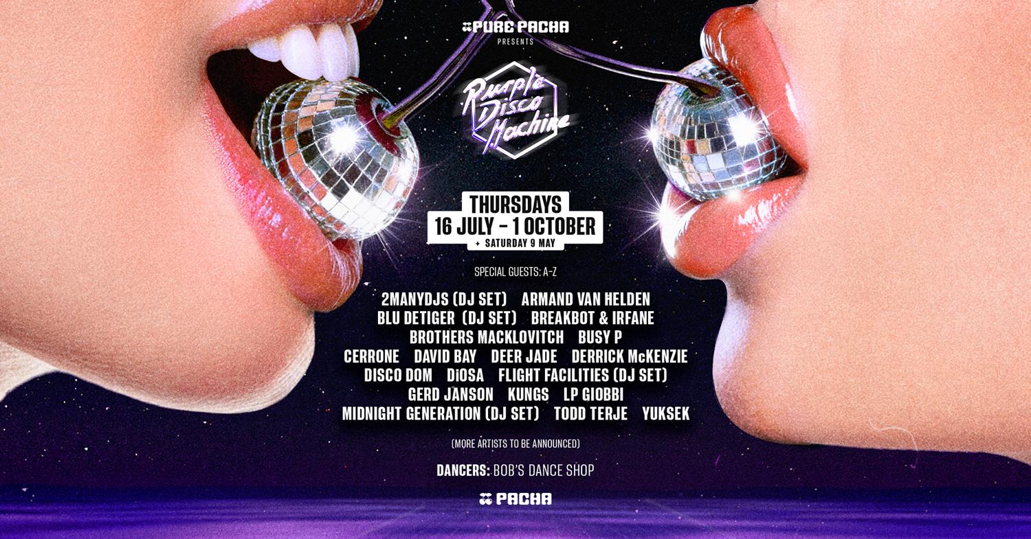 Purple Disco Machine - Pure Pacha - Opening Party