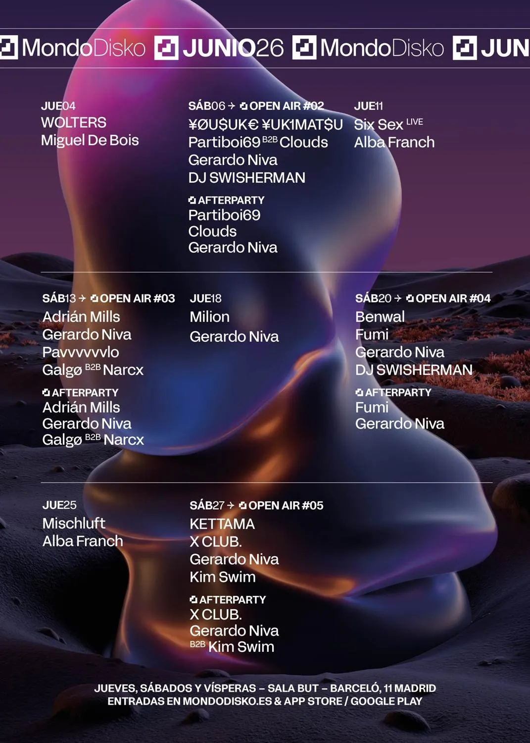 Mondo Open Air #03: Adrián Mills / Gerardo Niva / Pavvvvvvlo / Galgø B2B Narcx
