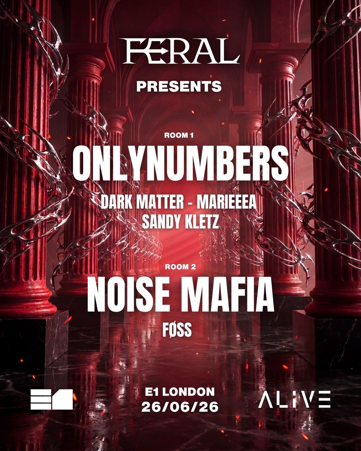 Alive X Feral: Onlynumbers & Noise Mafia