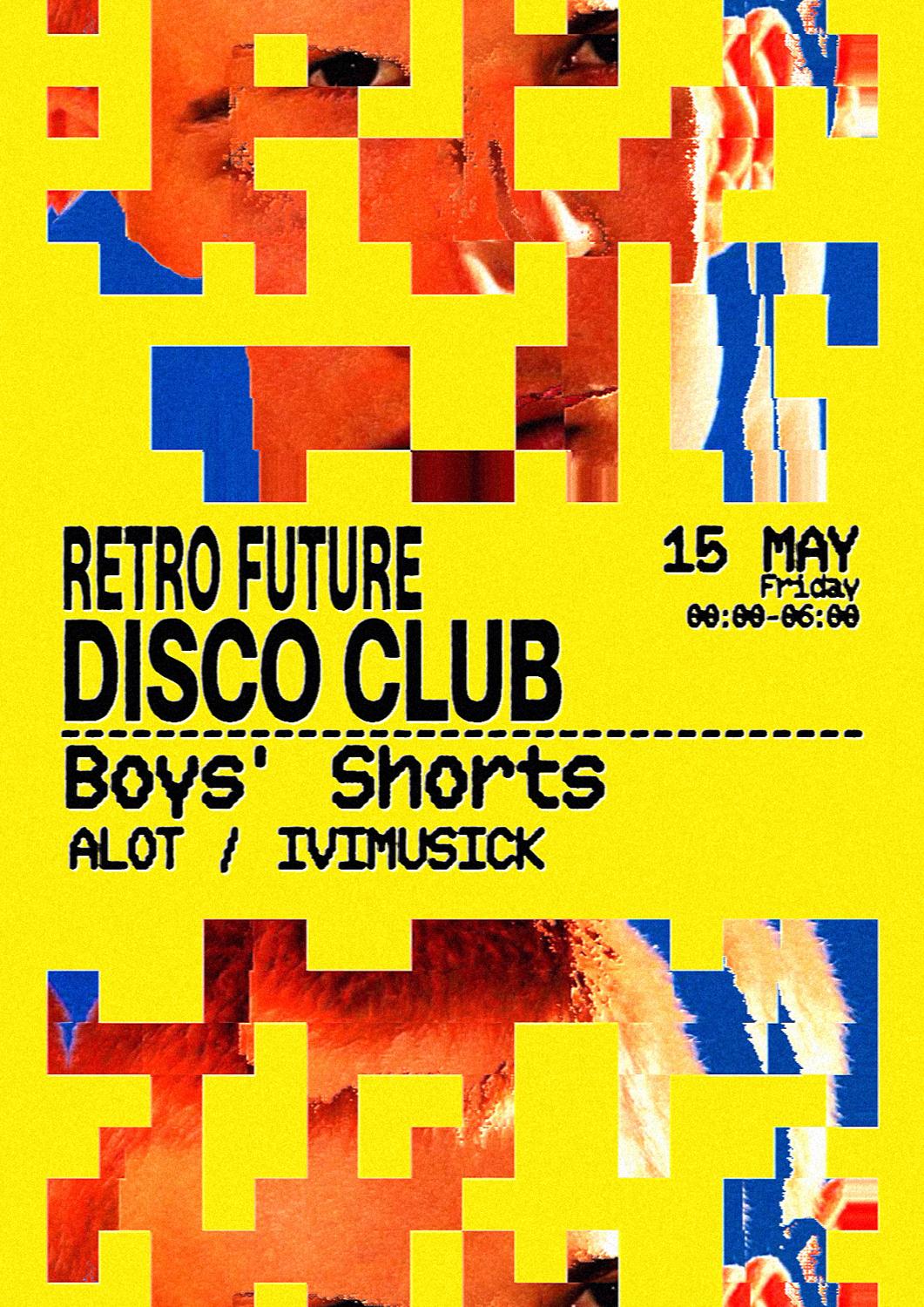 Retro Future Disco Club X Boys' Shorts