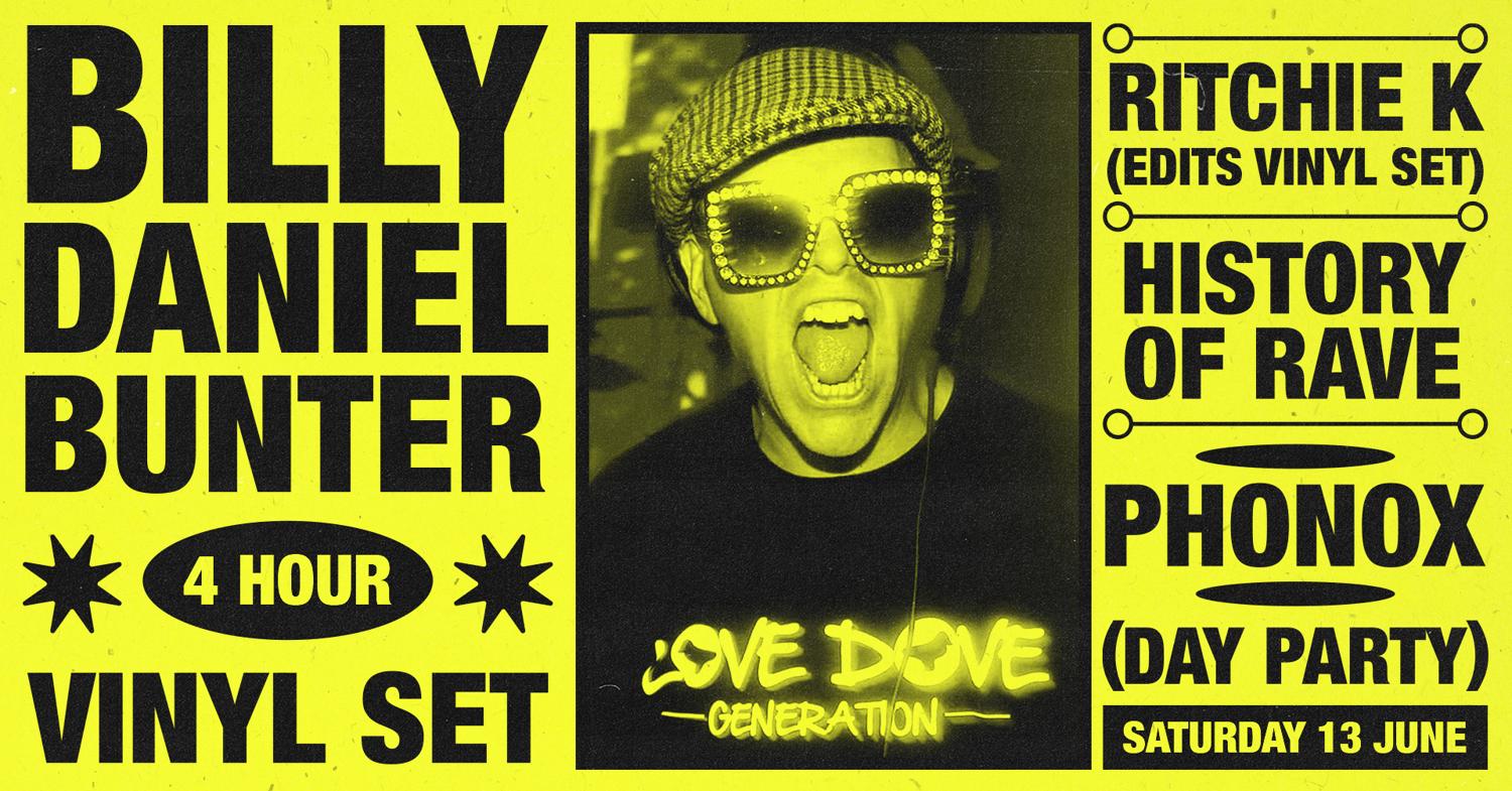 Billy Daniel Bunter: 4 Hour Vinyl Set (Day Party)