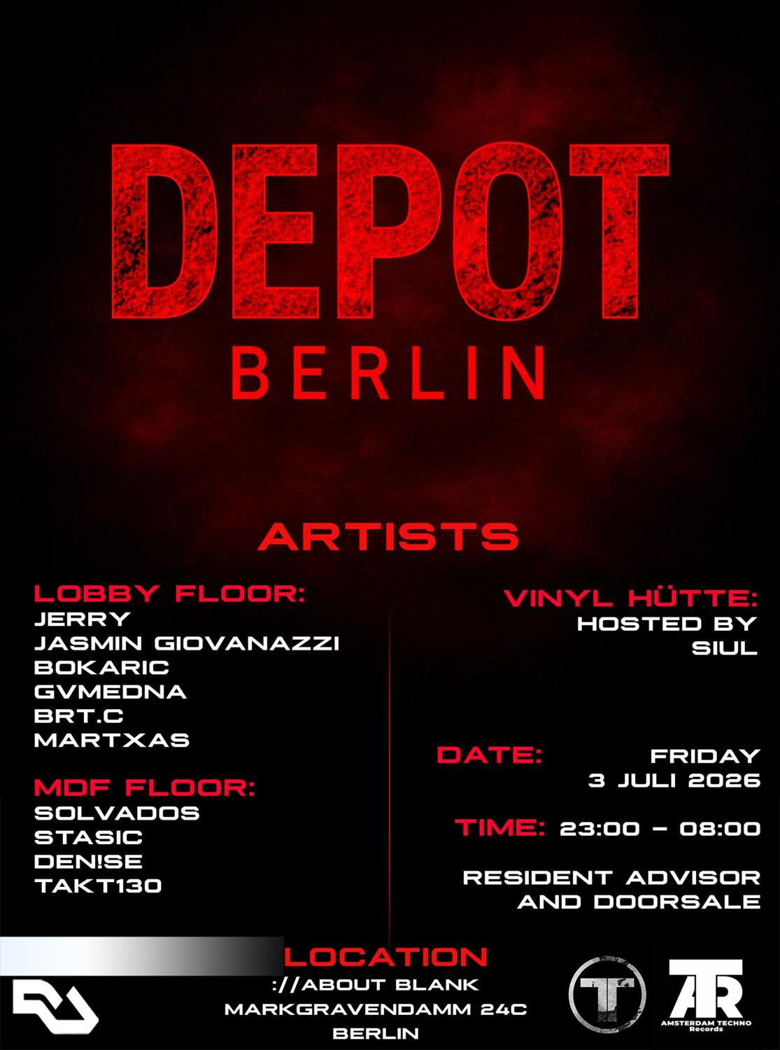 Amsterdam Techno Records And Depot Berlin [Amsterdam & Berlin]