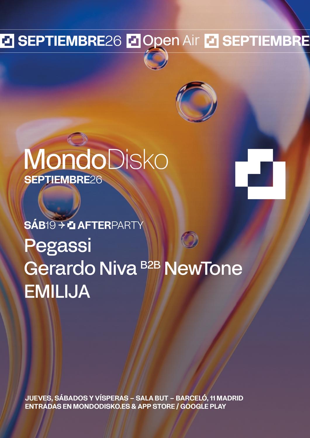 Afterparty: Pegassi / Gerardo Niva B2B Newtone / Emilija 