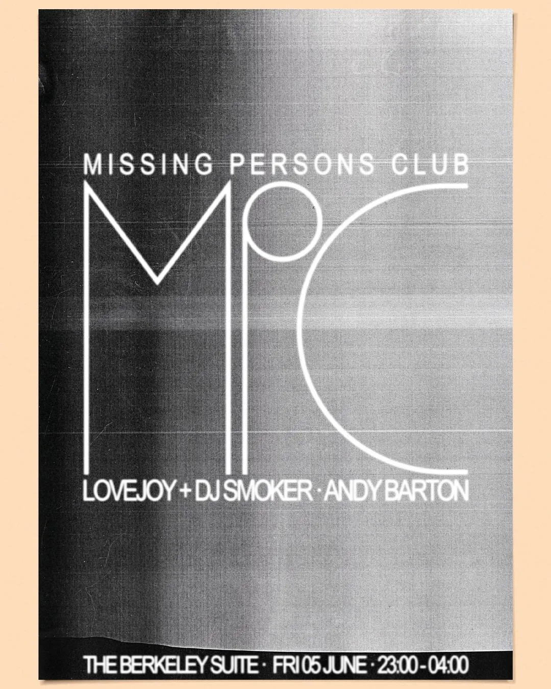 Missing Persons Club (Free Tickets)