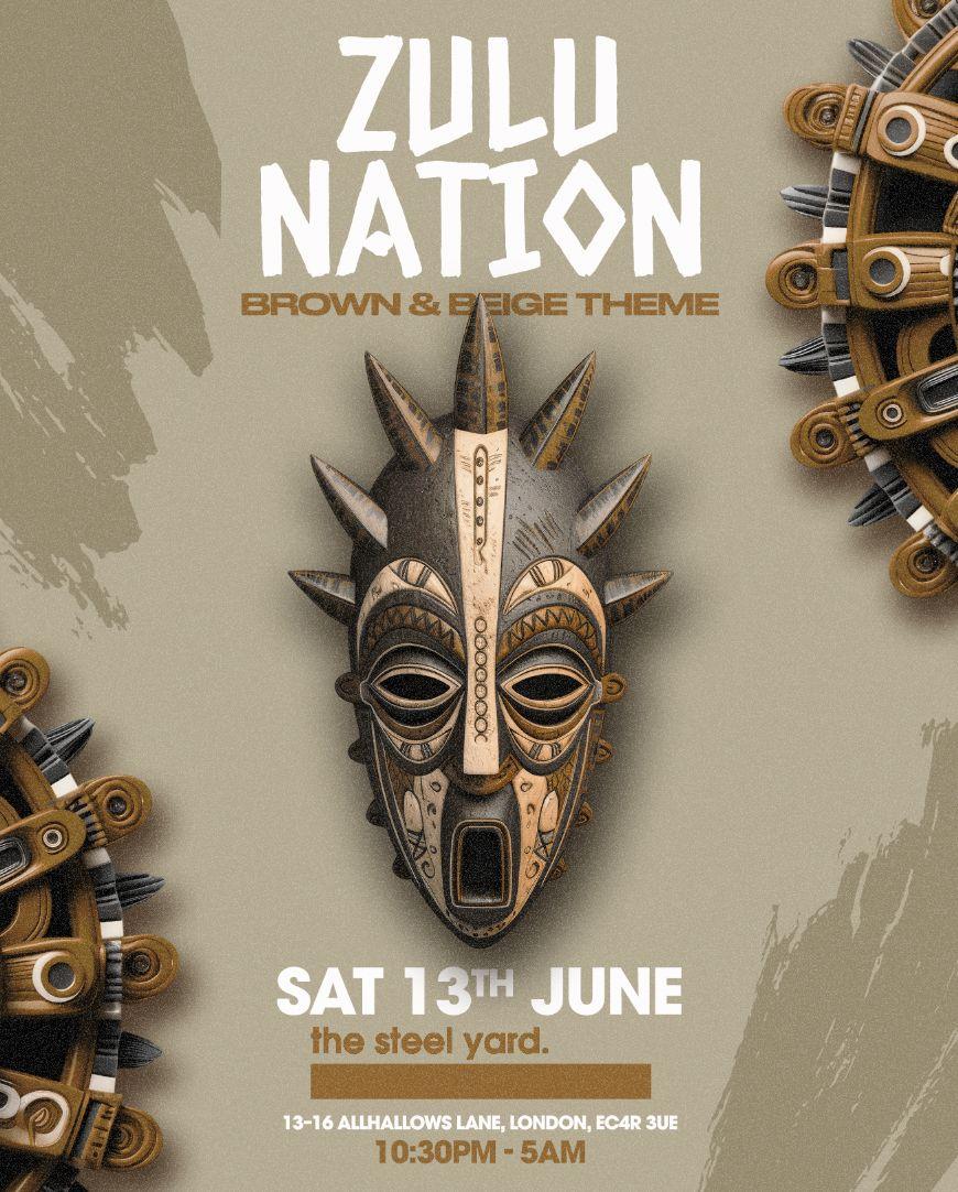 Zulu Nation - Brown, Beige & Cream Edition