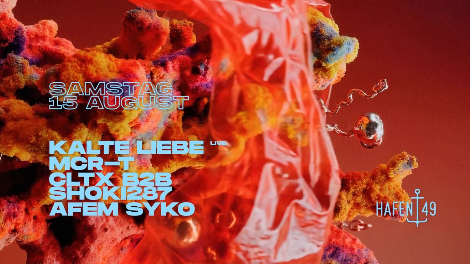 Kalte Liebe live, MCR-T, CLTX b2b SHOKI287, Afem Syko