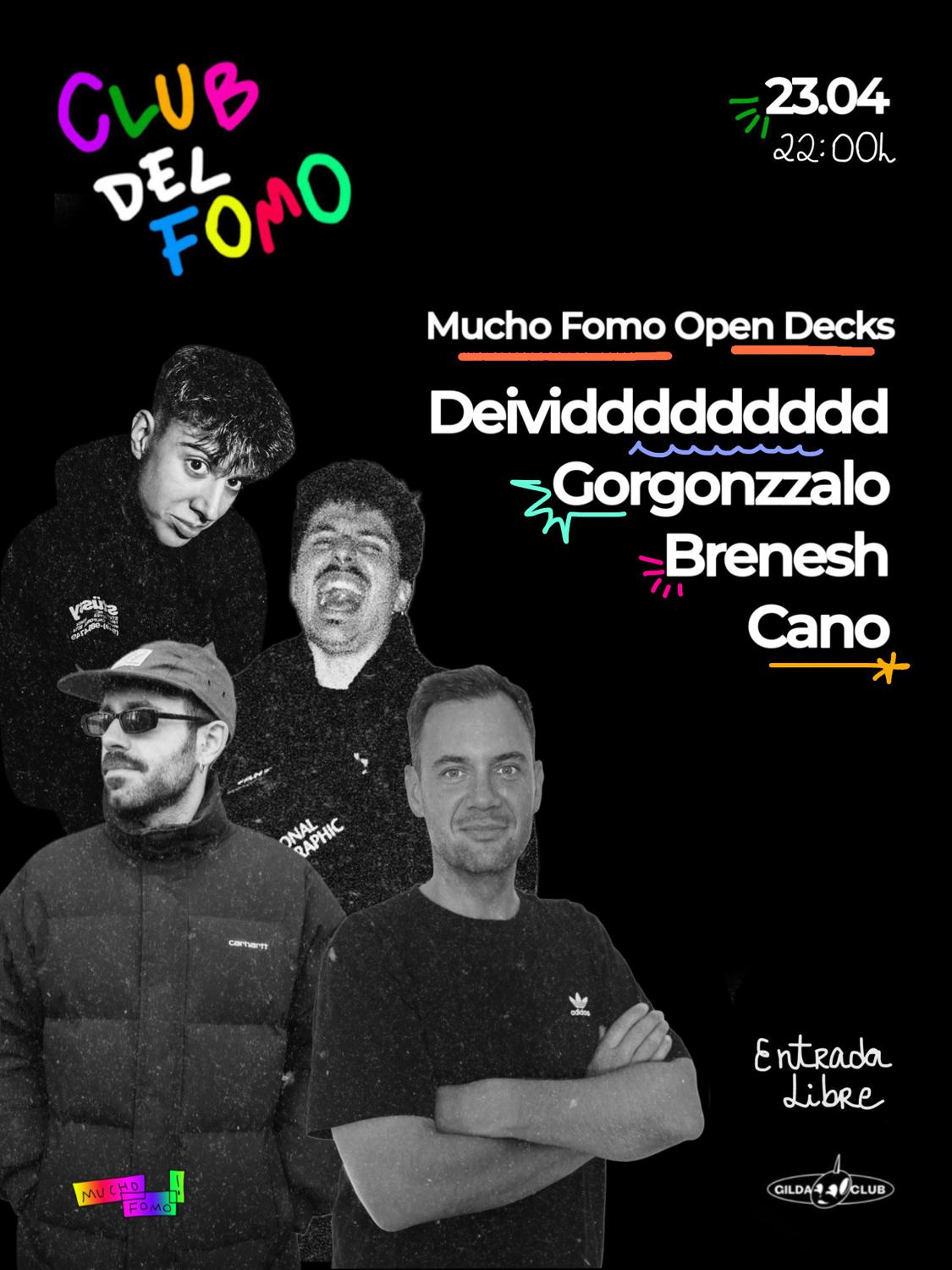 Club Del Fomo: Open Decks (22H - 2H Free / Gratis)