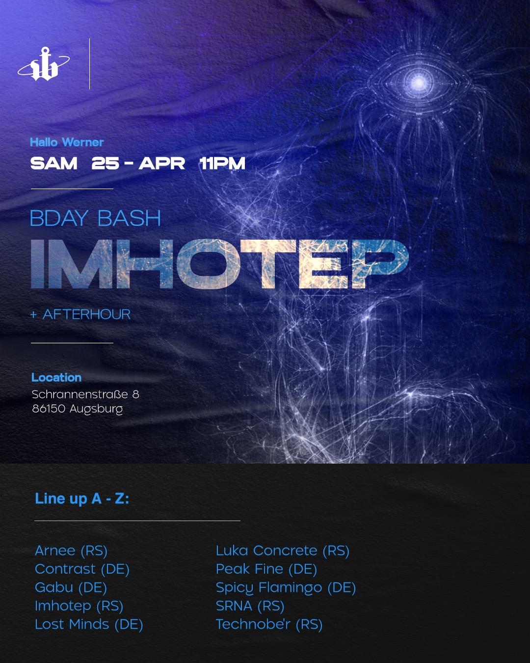 Imhotep Bdaybash