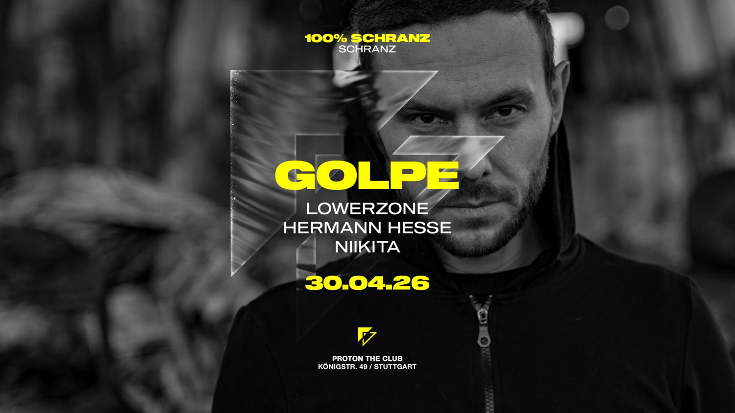 100% Schranz Pres. Golpe