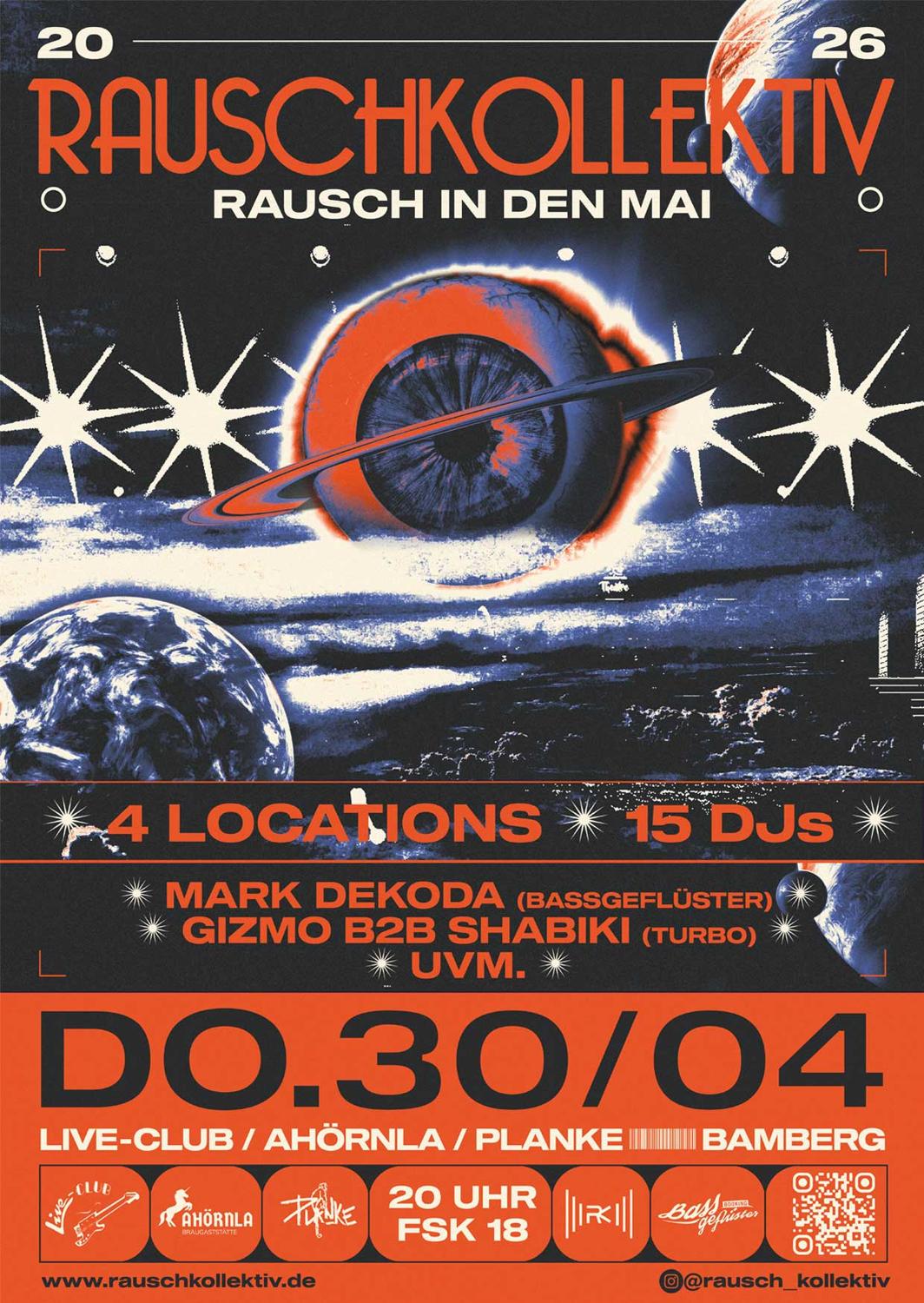 Rausch In Den Mai - 4 Locations 15 Djs Pres. By Rauschkollektiv