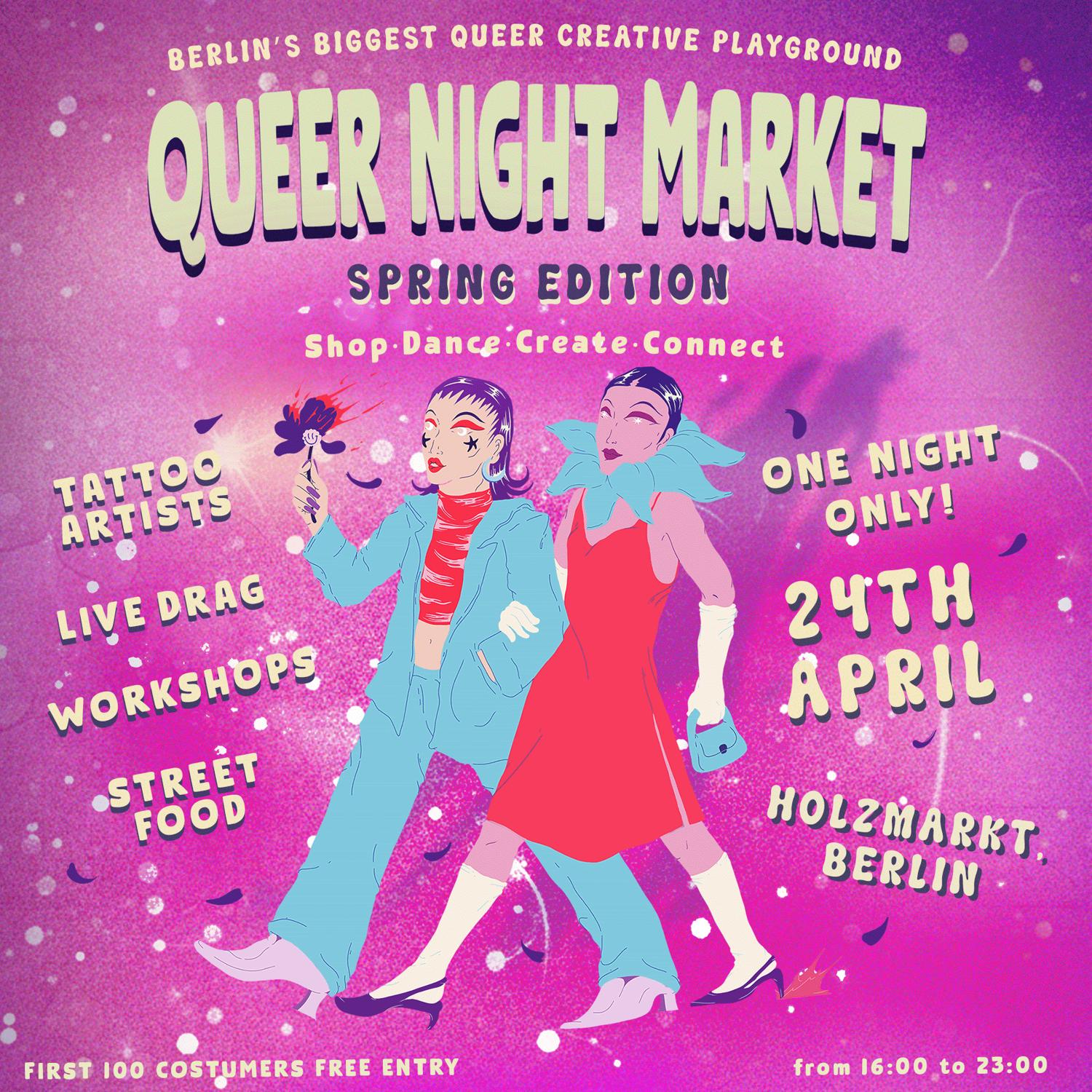 Queer Night Market: Drag & Live Performances