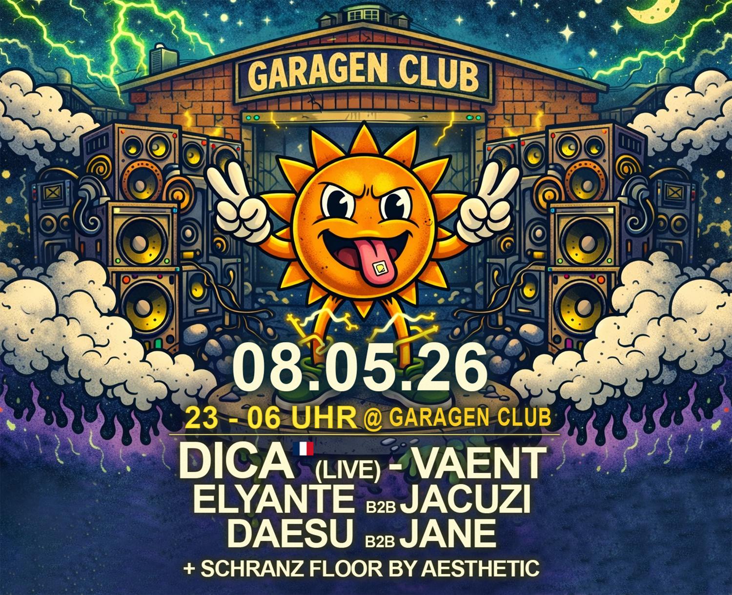 Hyperrave With Dica (Live), Vaent & More + Schranz Floor By Aesthetic