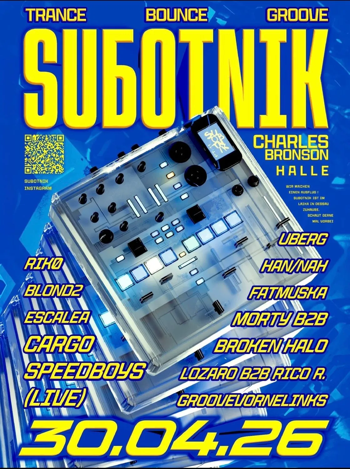 SUBOTNIK PT11 // TRANCE BOUNCE w. SPEEDBOYS CARGO mm Charles Bronson