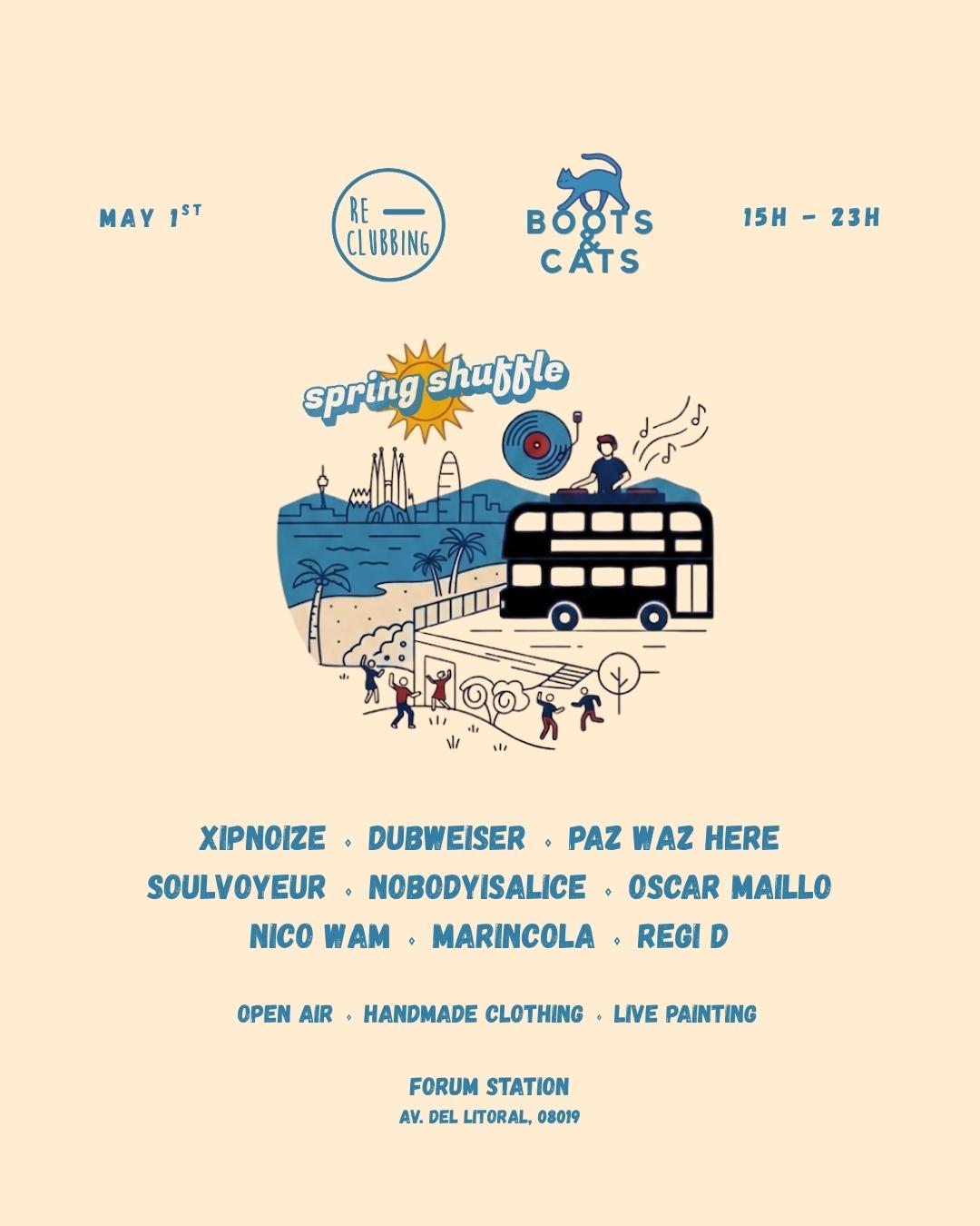Spring Shuffle By Boots & Cats X Re-Clubbing | Open-Air Daytime | Free Until 18H