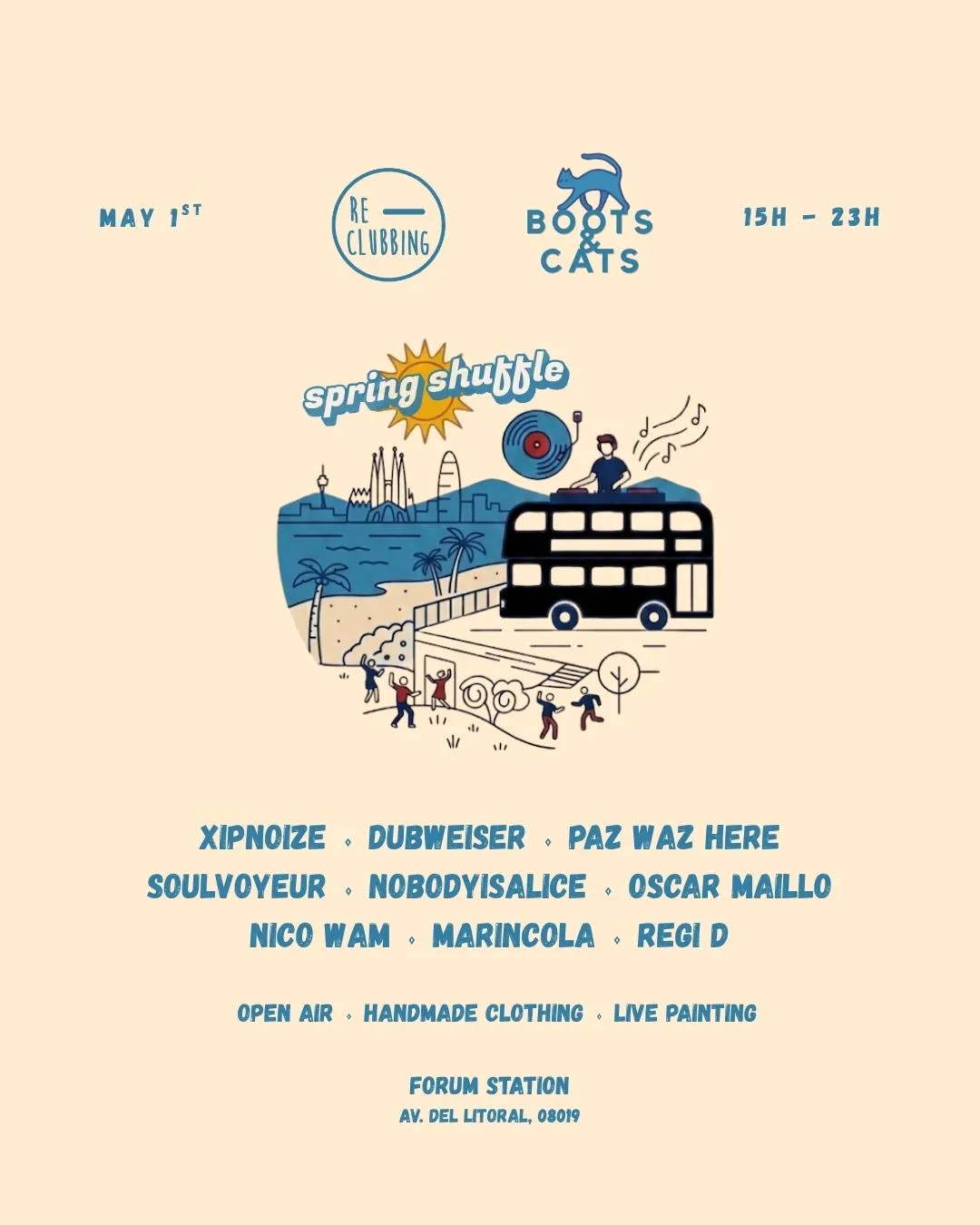 Spring Shuffle By Boots & Cats X Re-Clubbing | Open-Air Daytime | Free Until 18H