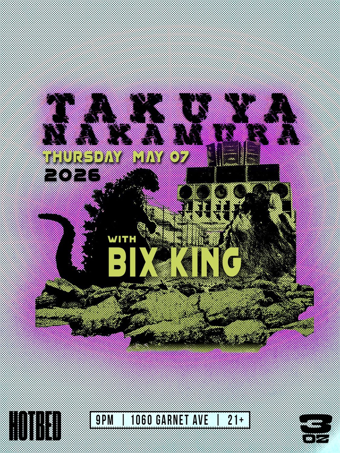 3oz Dive Club x Hotbed present: Takuya Nakamura