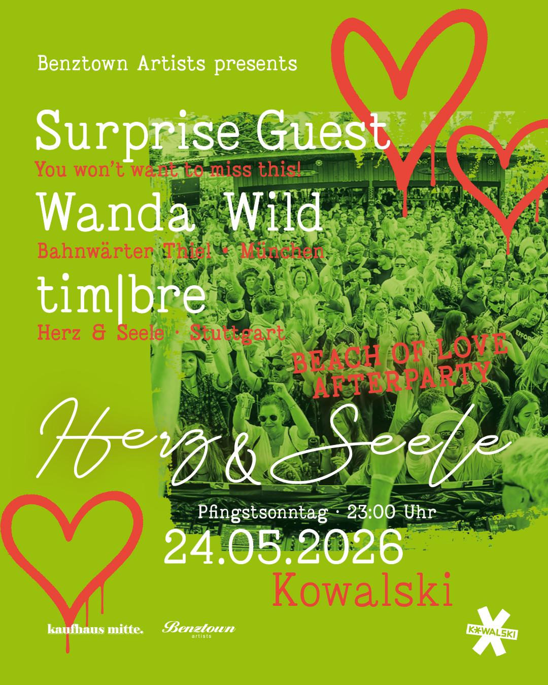 Herz & Seele X Beach Of Love – Aftershow Im Kowalski