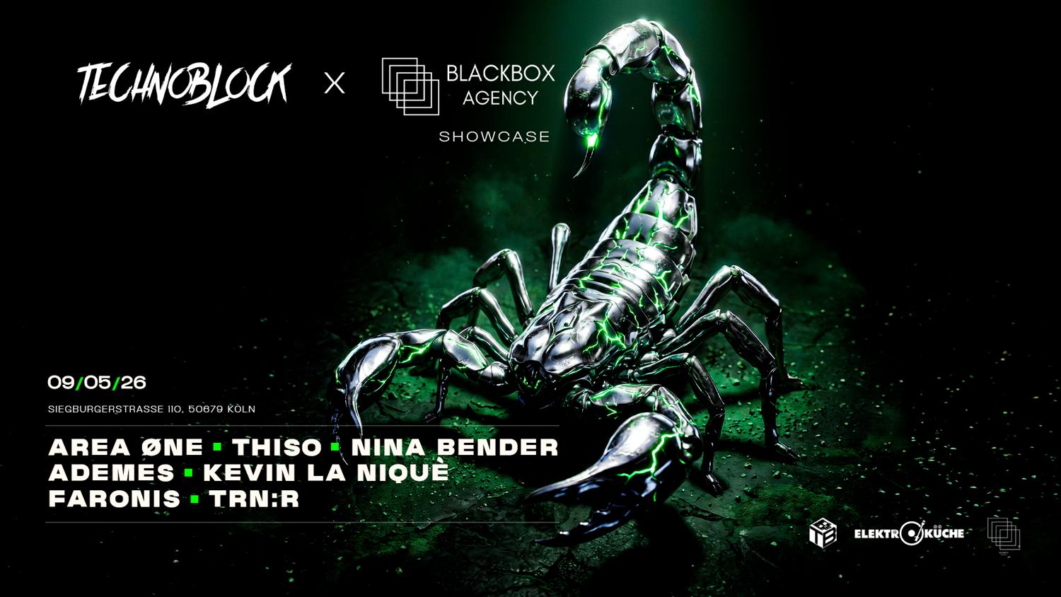 Technoblock X Blackbox Agency Showcase With Area Øne • Thiso And Many More