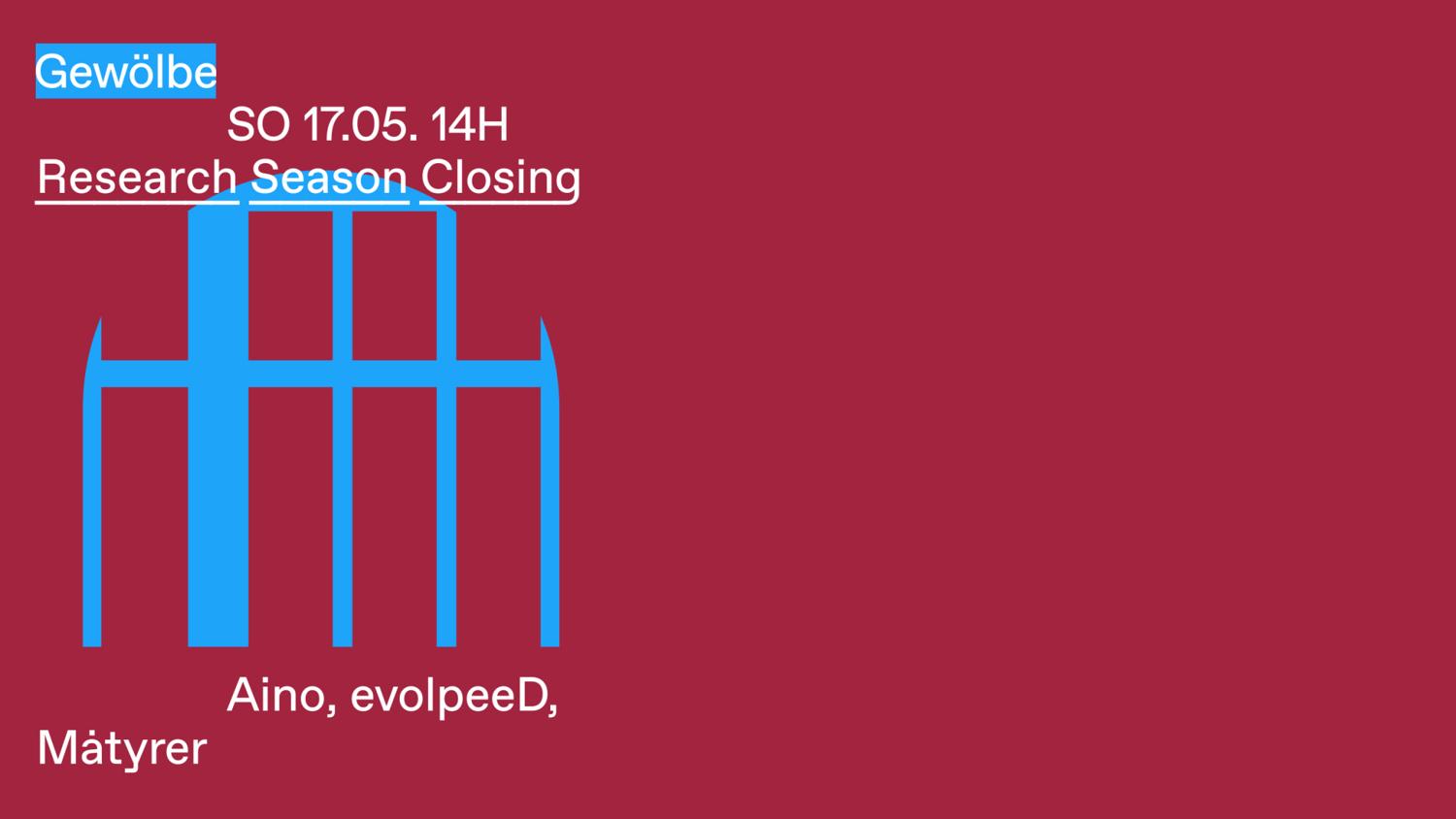 Research Season Closing With Aino, Evolpeed, Måtyrer