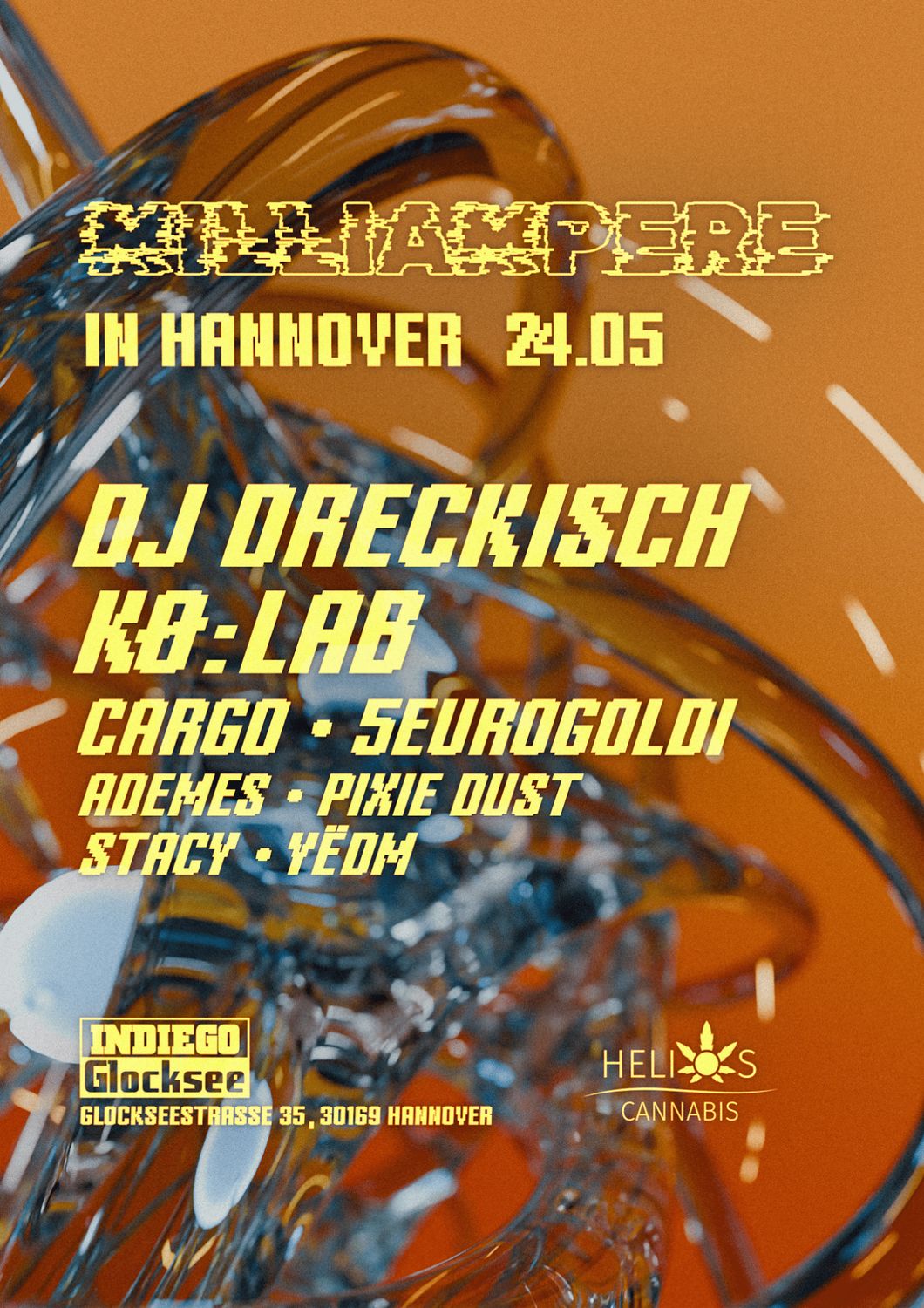 MILLIAMPERE with DJ Dreckisch, Kø:lab, 5euroGoldi, CARGO and many more