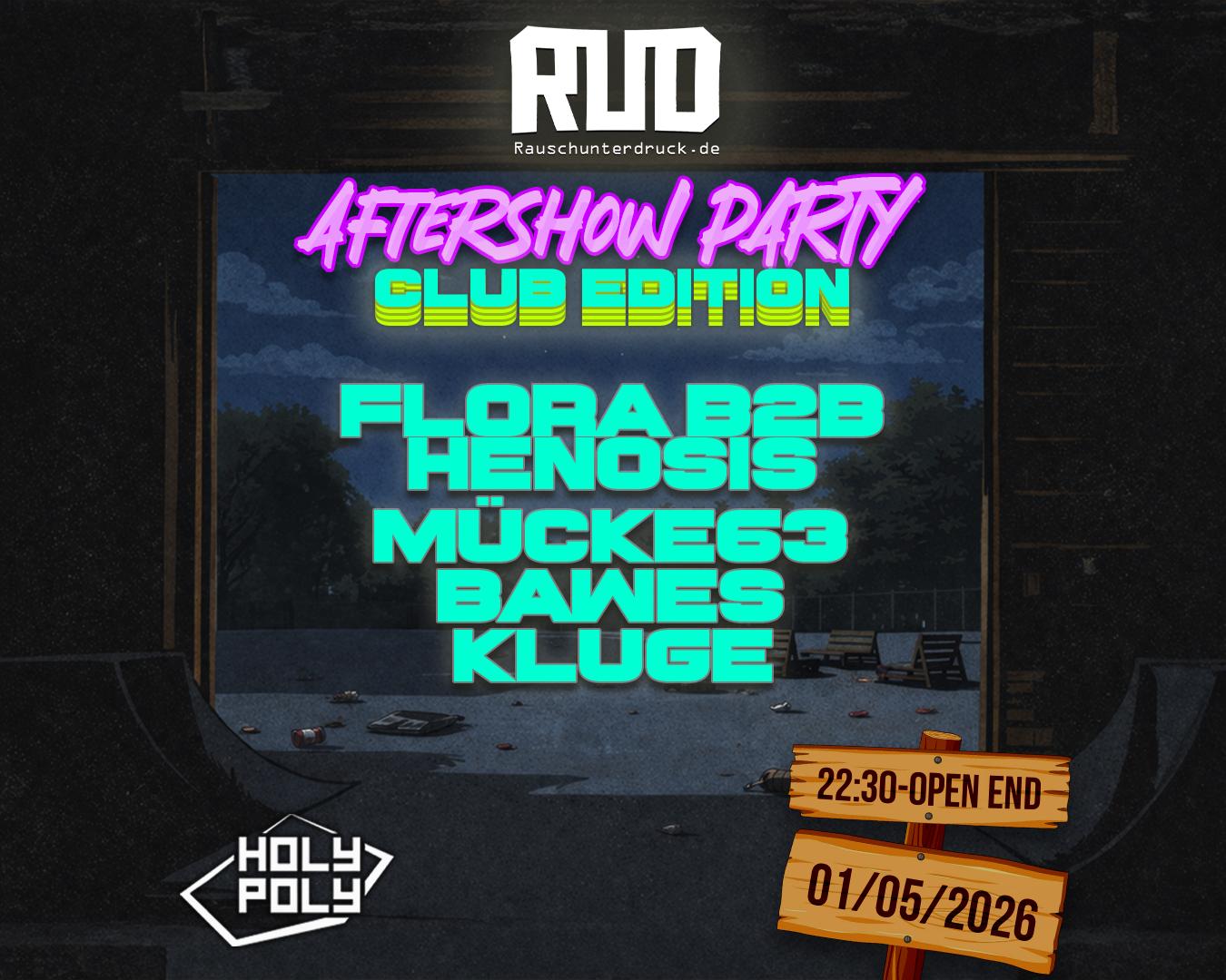Rauschunterdruck 1 Mai Aftershow-Party