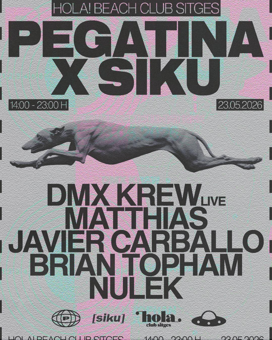 Pegatina X Siku At Hola Beach Club Pres. Dmx Krew Live + Matthias