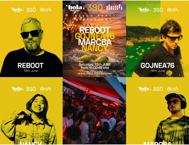 Reboot, Gojnea76 • Sunset Beach Party • Hola Club/Dcs4/3So