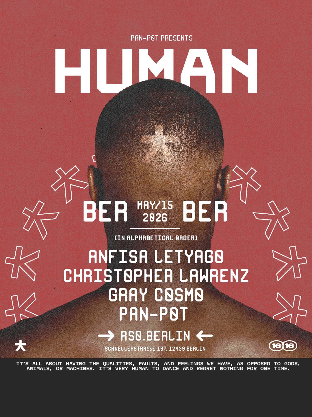 Human Rso Berlin With Pan-Pot, Anfisa Letyago