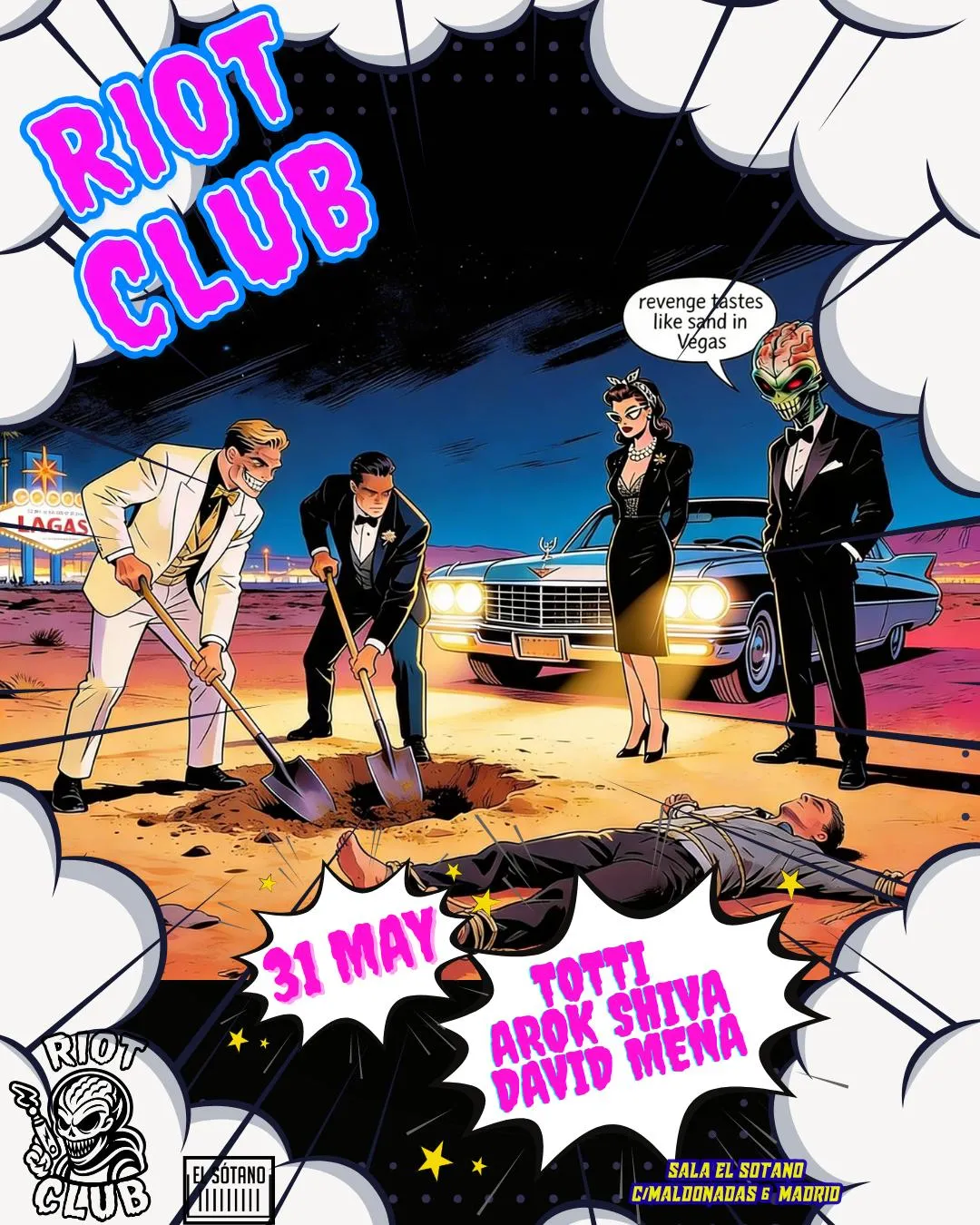 Riot Club: Totti, Arok Shiva, David Mena