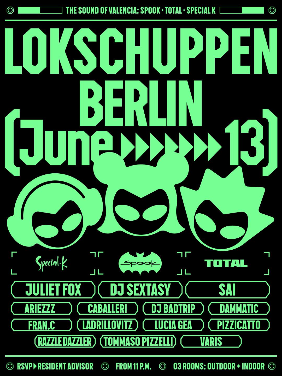 Spook Club Pres. Dj Sexstasy, Juliet Fox, Lucia Gea, Ariezzz, Razzle Dazzler