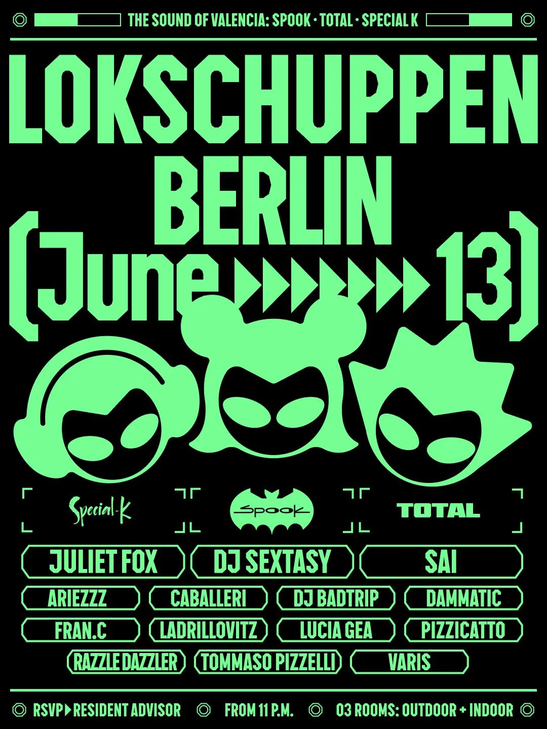 Spook Club Pres. Dj Sexstasy, Juliet Fox, Lucia Gea, Ariezzz, Razzle Dazzler