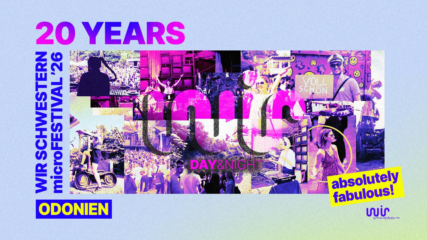 Wir Schwestern Microfestival 2026 - Day&Night - 20 Years
