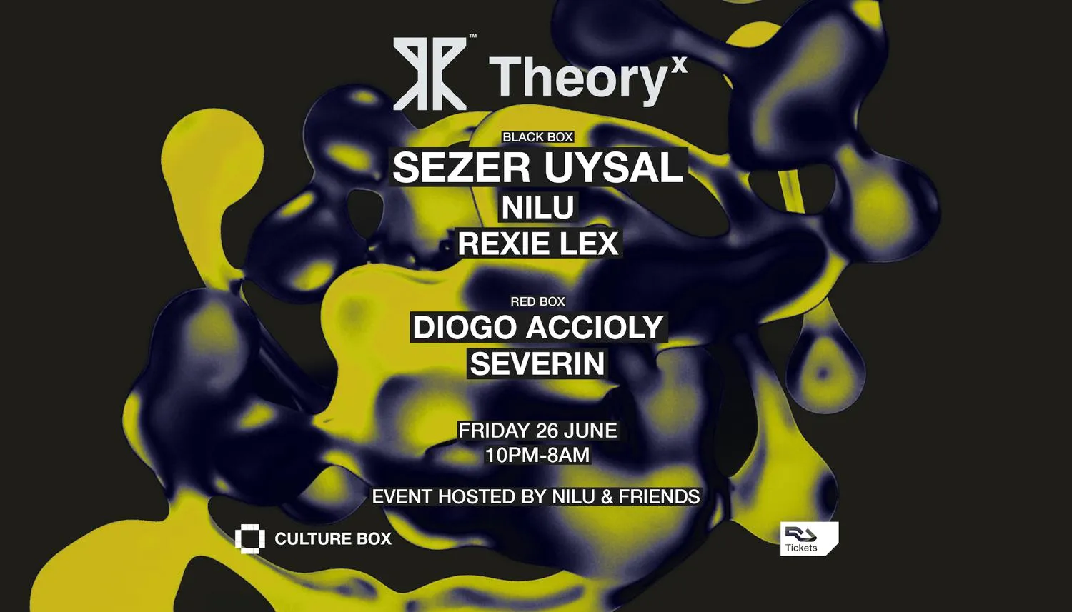 Theory X Showcase: Sezer Uysal / Nilu / Rexie Lex / Diogo Accioly / Severin