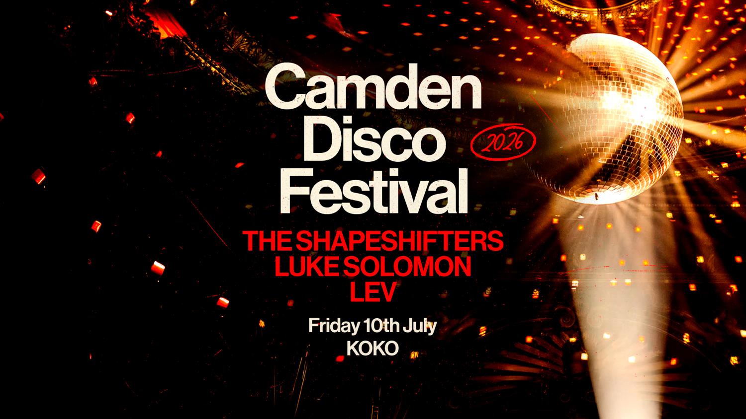 Camden Disco Festival: The Shapeshifters, Luke Solomon, Lev