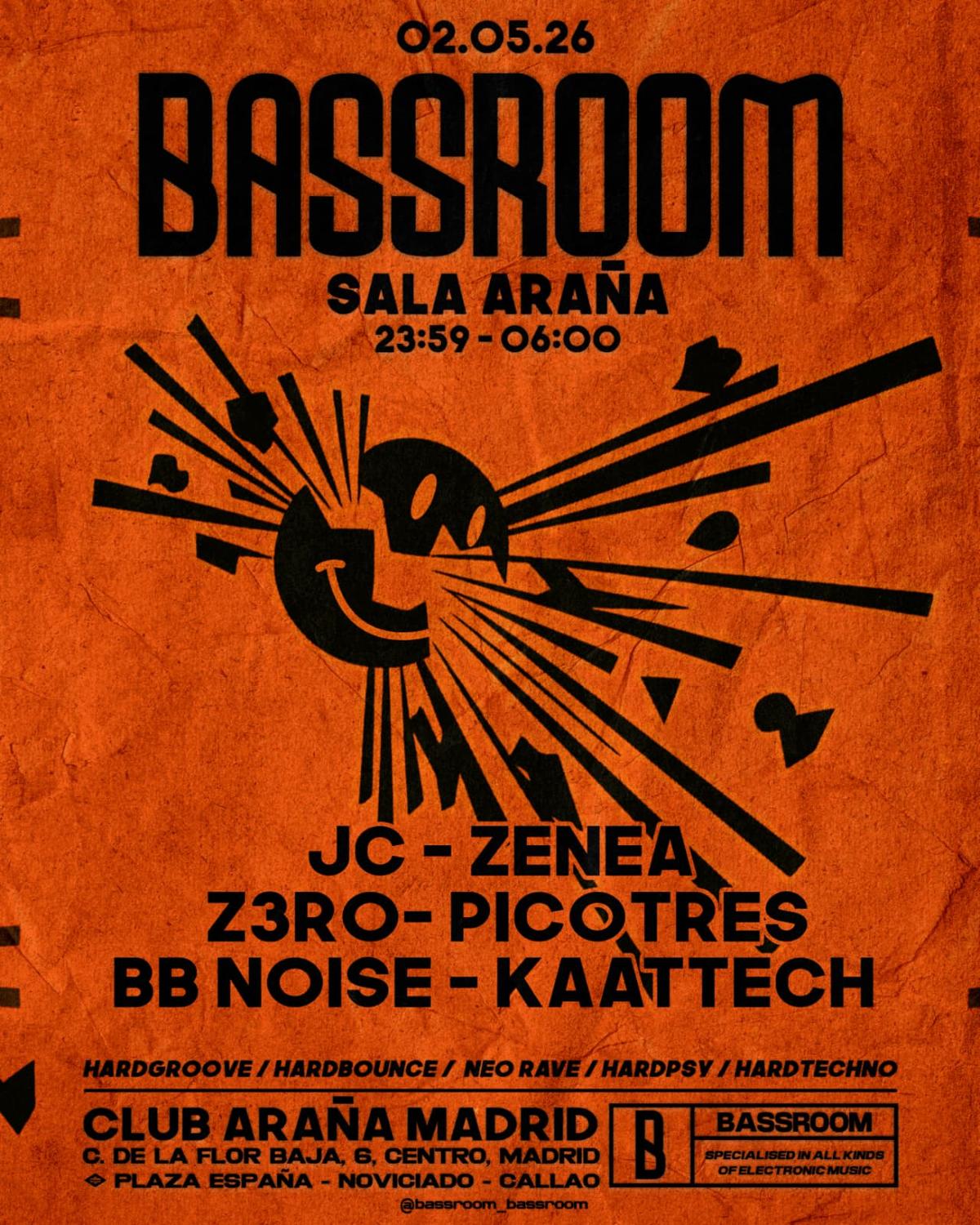 Bassroom 36 W/ Zenea, Jc, Picotres, Z3R0, Bb Noise & Kaattech